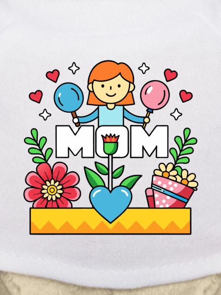 MOM Blühende Mutterliebe Cartoon
