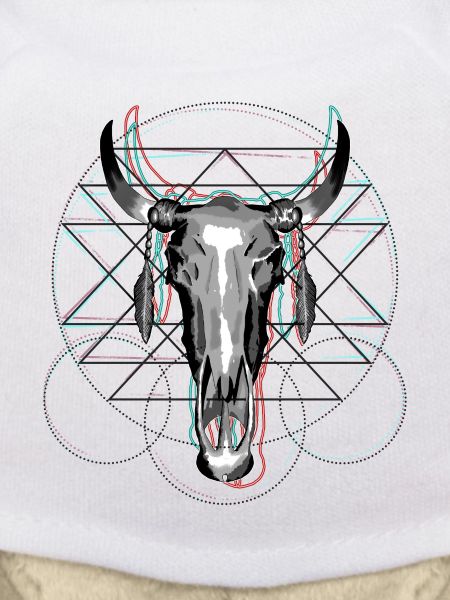 Geometrical Glitch, Totenkopf, Glitch effekt