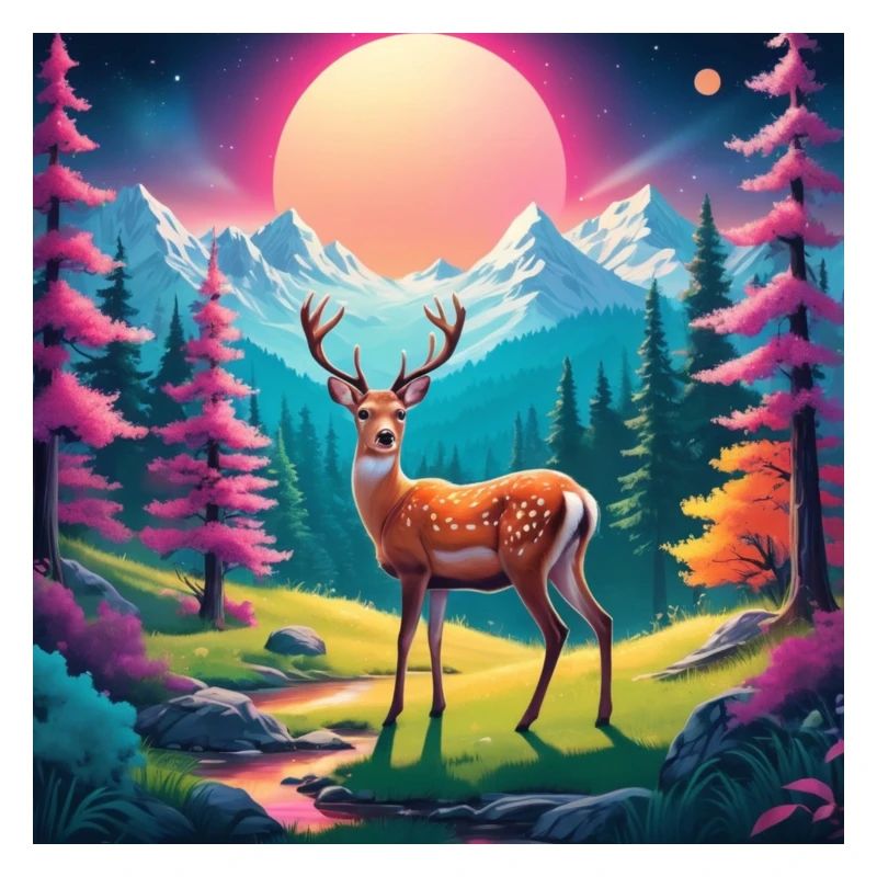 Deer in clearing