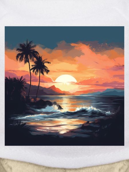 Tropical sunset on the beach