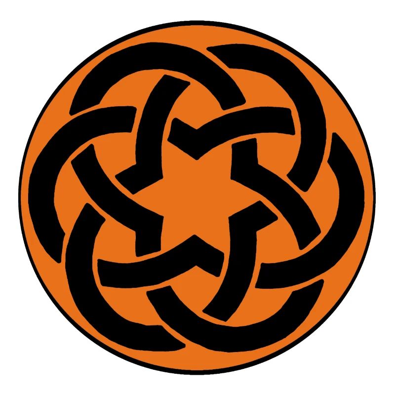 étoile celte orange