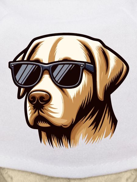 Cooler Labrador Hundekopf