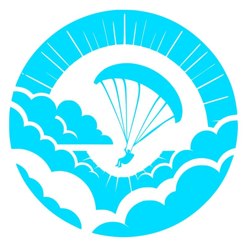 Paraglider über den Wolken
