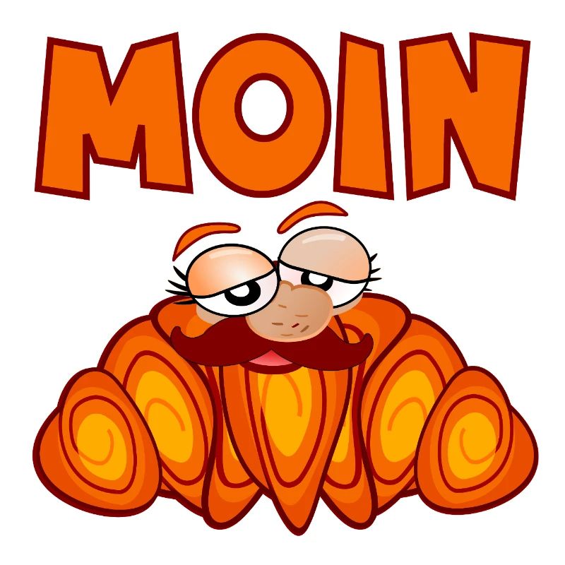 MOIN FRANZBRÖTCHEN SCHNURRBART MANN