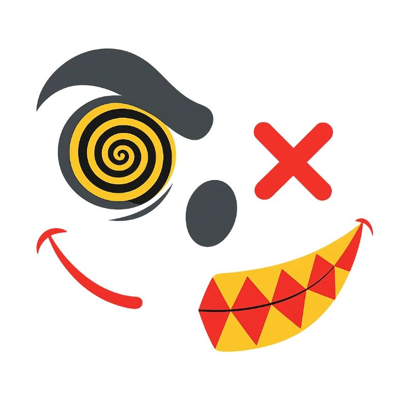 Bunte Kinder-Lächeln-Maske