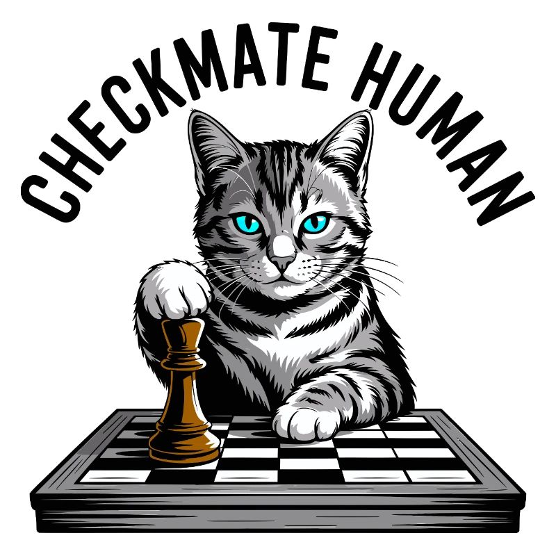 Checkmate Human Chess Cat