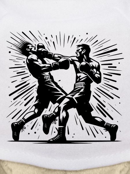 Retro Boxkampf Action Der entscheidende Punch