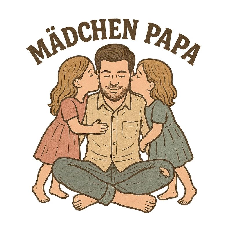 Vaterliebe mit zwei Töchtern