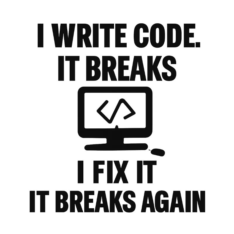 J’écris du code – T-shirt de programmeur drôle