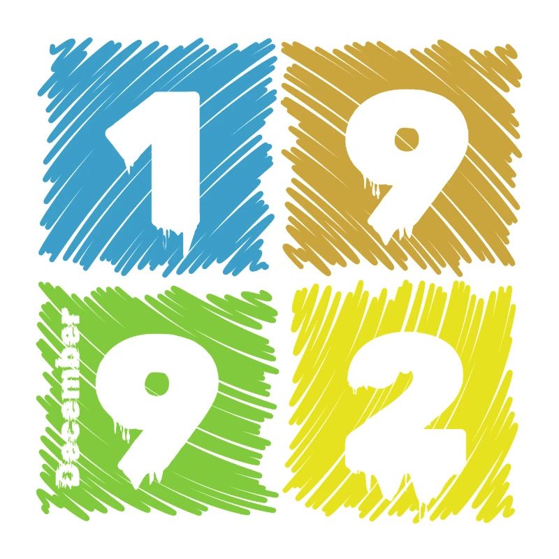 33. Geburtstag Farbige Patches since 12/1992