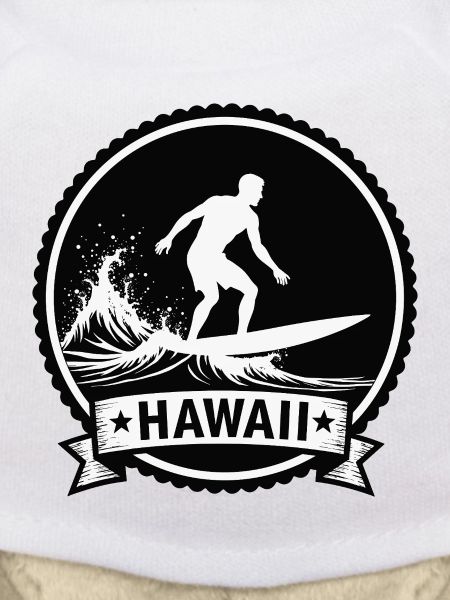 Hawaii Surf Wave Badge