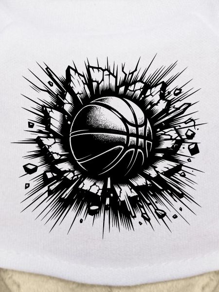 Basketball throw destroys a wall