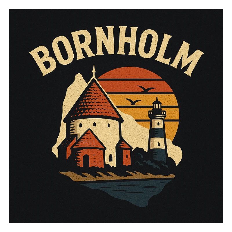 Bornholm Sunset at Lighthouse and Harbour