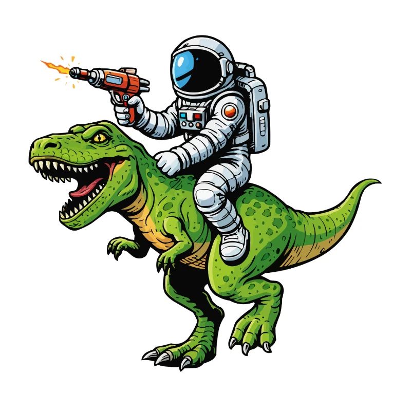 Astronaut on Dino: Laser Hunt
