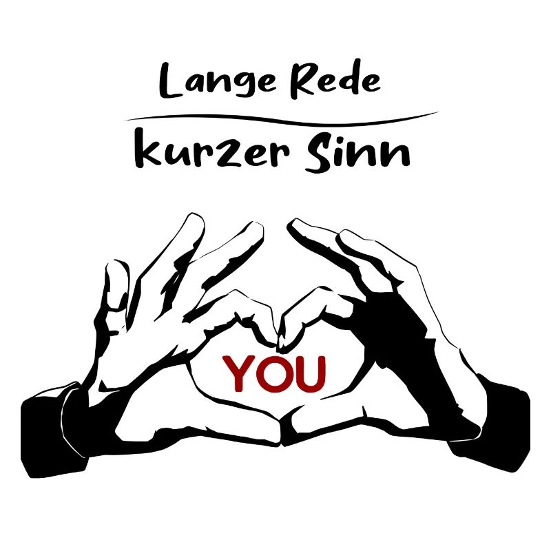 Rotes YOU Typografie auf Schwarz