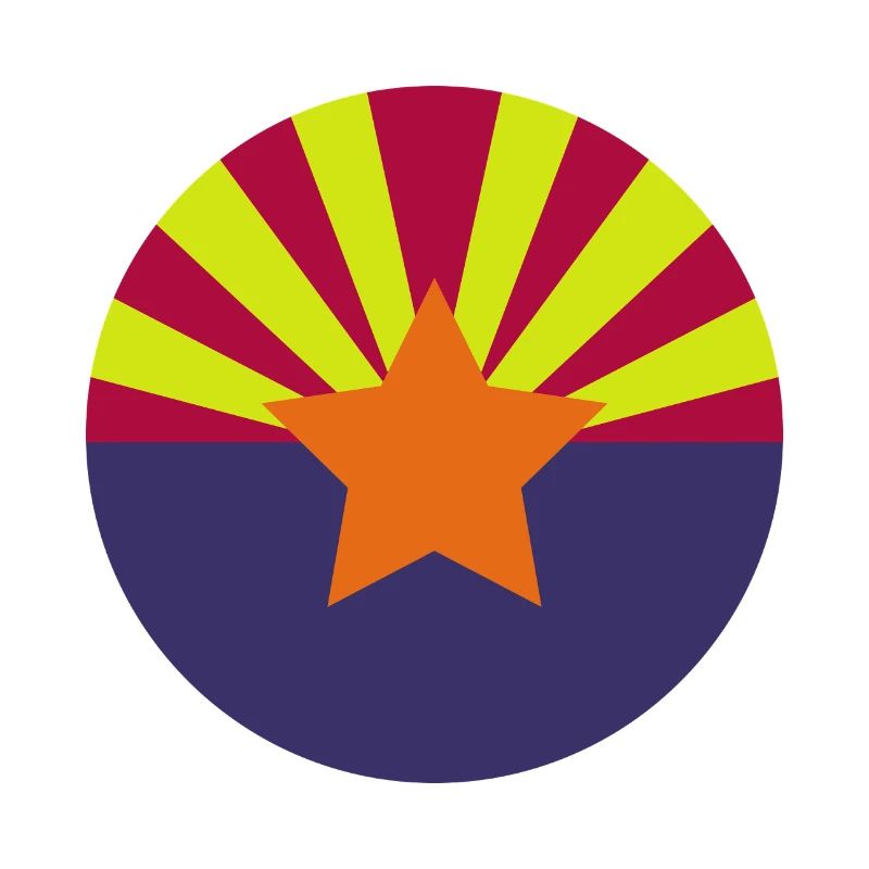 Drapeau rond de l’Arizona