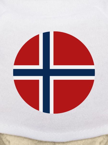 Norway round flag