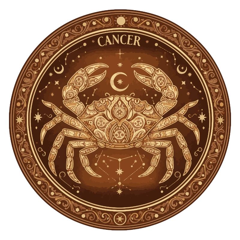 Krebs Mandala Sternzeichen