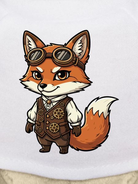 Fox Steampunk Weste Gears Süßer Flieger