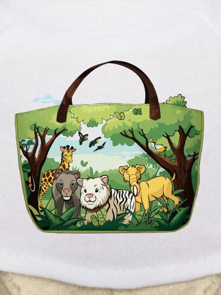 Jungle-Tierwelt Stofftasche