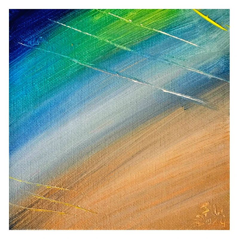 Flux de couleur et lignes dorées