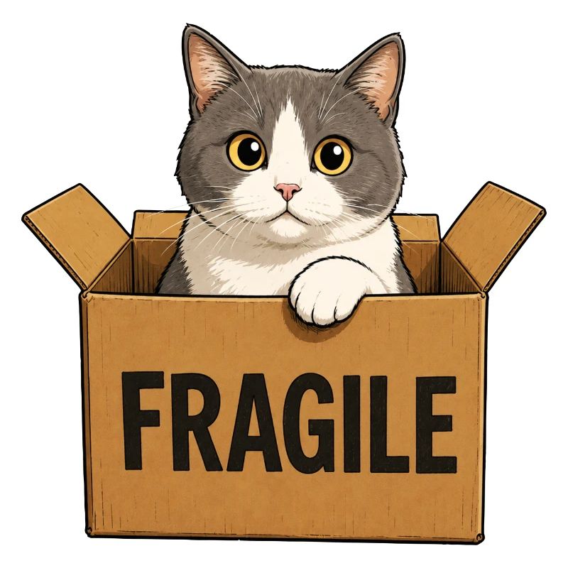 Cat in a box