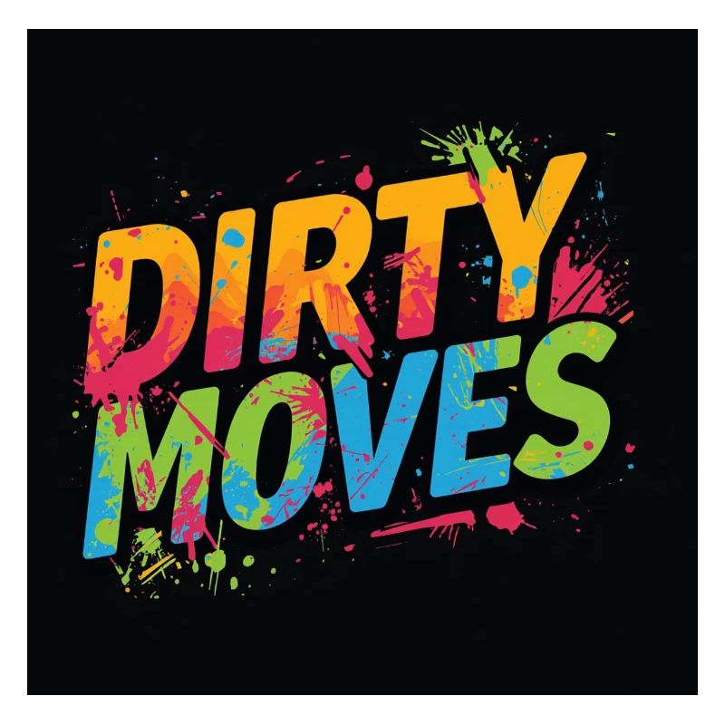 Dirty Moves Neon Splash Tee