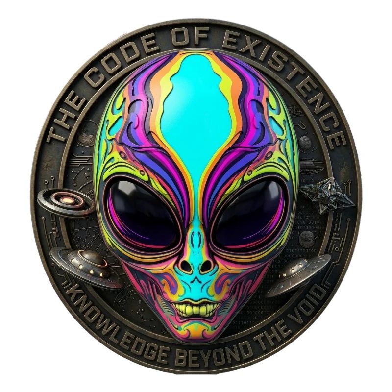The Code of Existence Alien Sci-Fi Art
