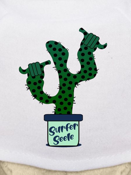 Surfer Surfing Kaktus