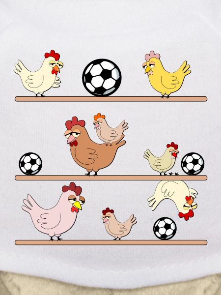 Hühnerstall Hühner Fußball