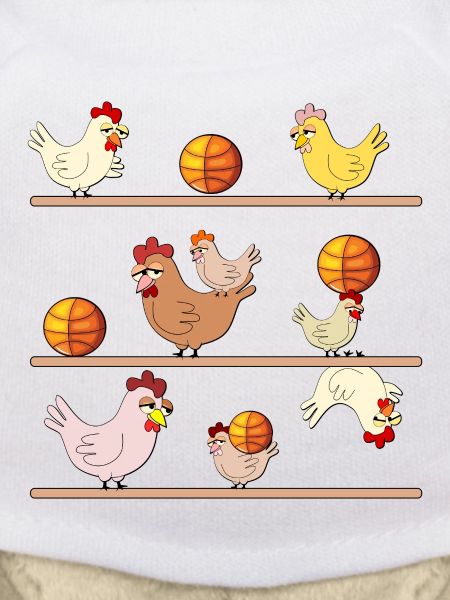 Hühnerstall Hühner Basketball
