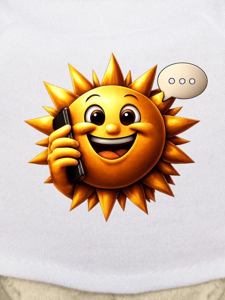Sonnenlächeln am Telefon