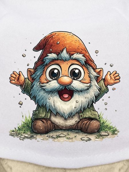 Fröhlicher Gartenzwerg Cartoon