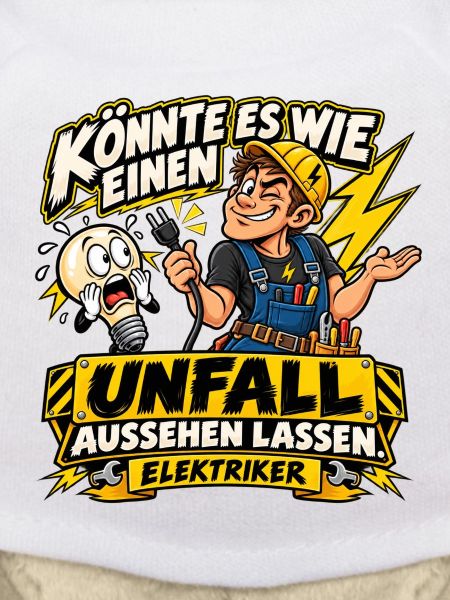 Elektriker – Schwarzer Humor mit Stecker
