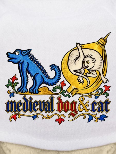 Mittelalterliche Hunde und Katzen