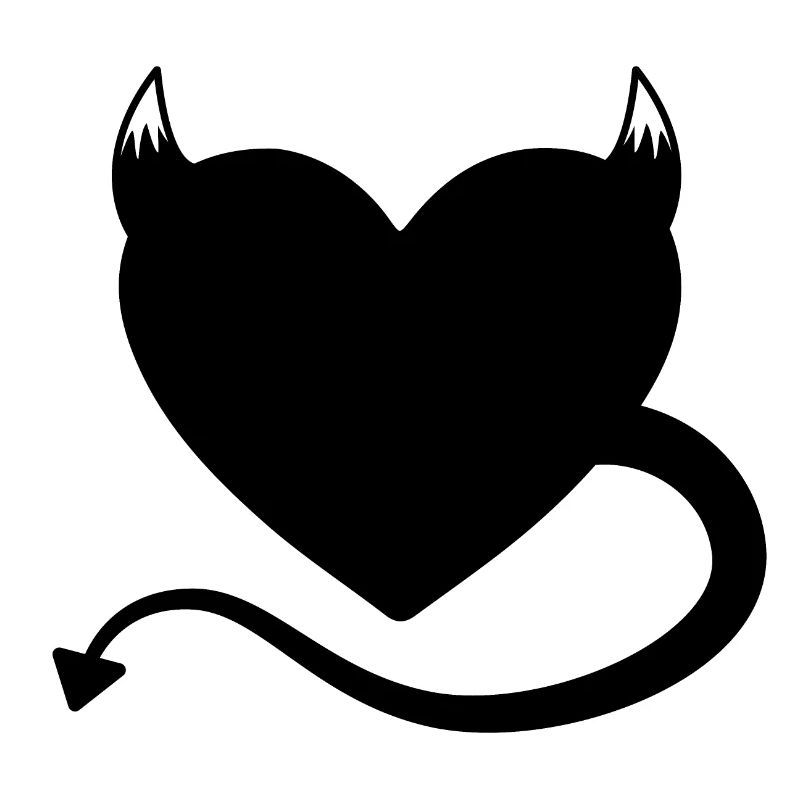 Devil Heart Black