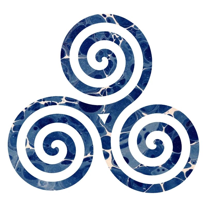 keltisches symbol 12 triskele e 12