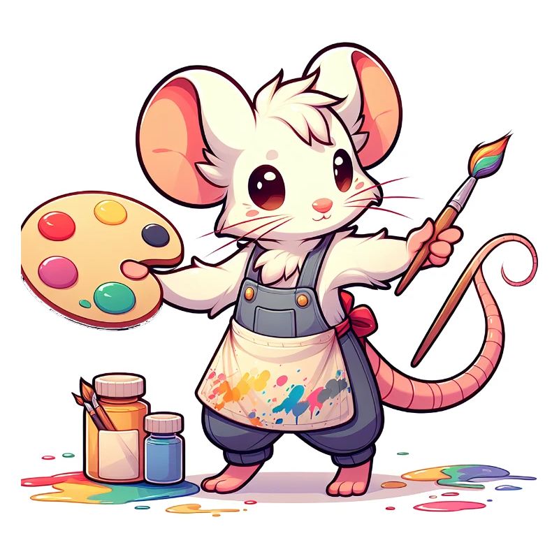 Cute Mouse Artist