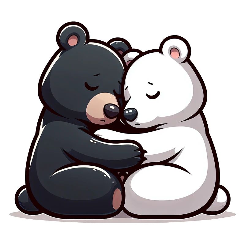 Two Bears In Love