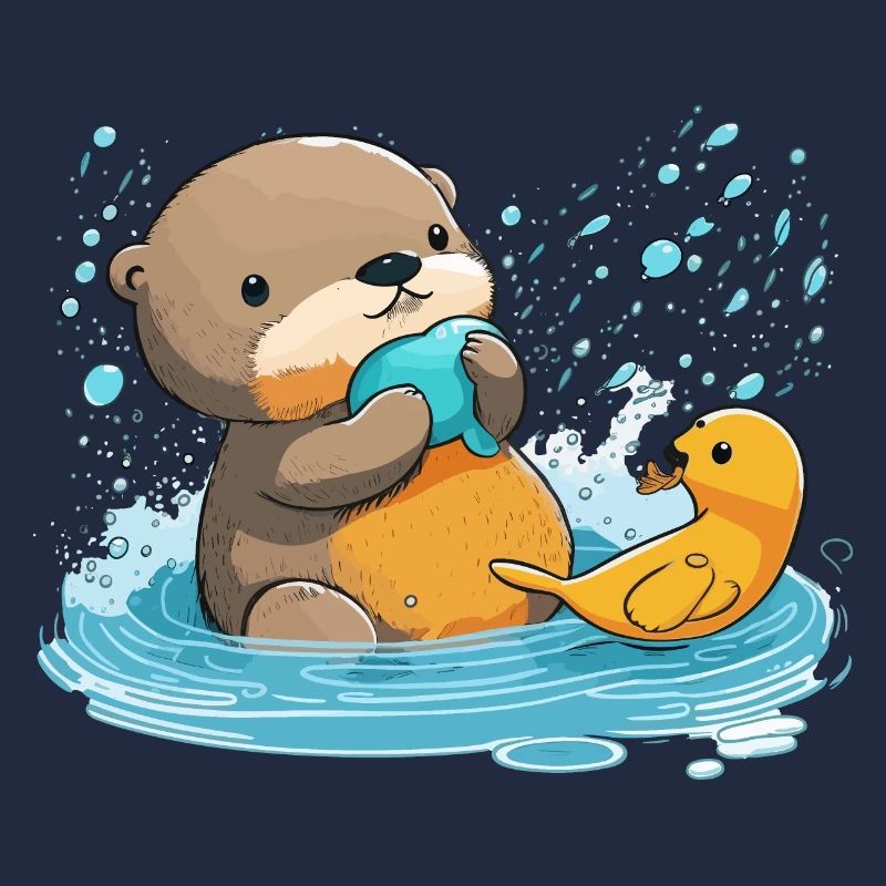 Gummiente Otter