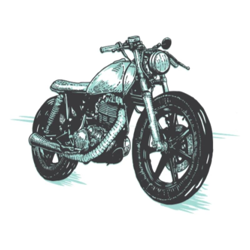 Motorradfahrer Oldtimer motorradrennen