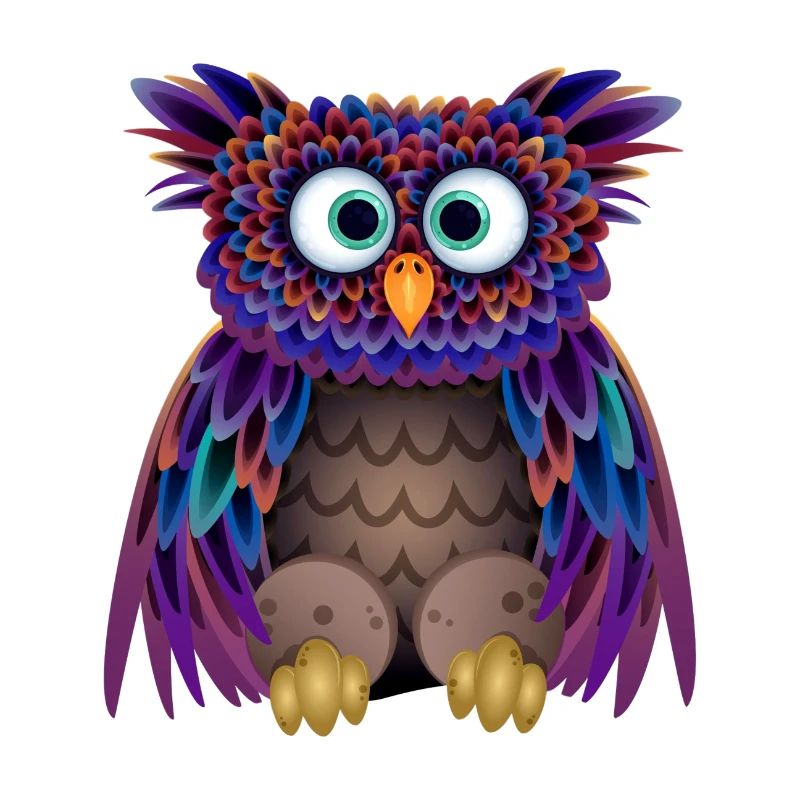 Die bunte Eule