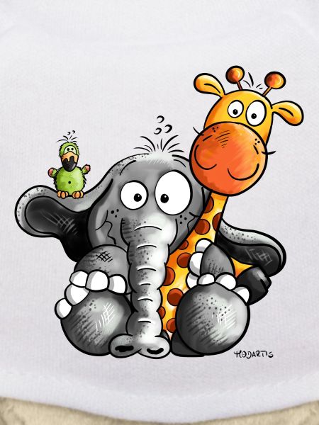 Éléphant et amis