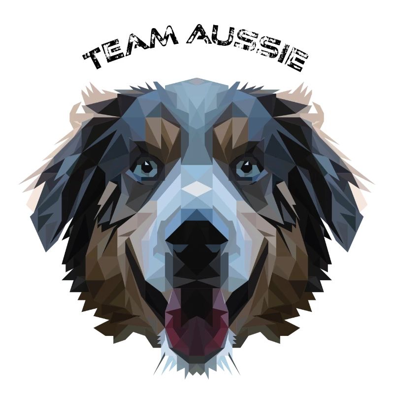 Aussie im Polygondesign - Geometrie