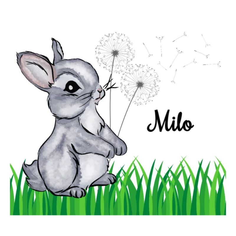 Hase Name Geschenk Milo