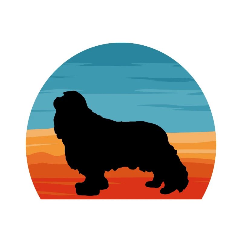 Cavalier King Charles Spaniel Hund Silhouette