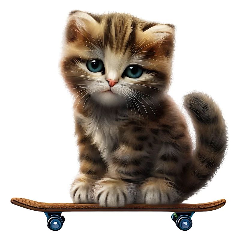 Skateboard Kätzchen