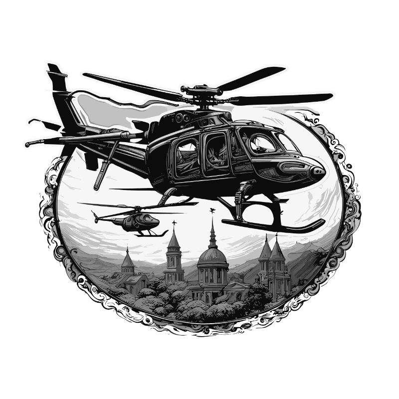 Helikopter / Hubschrauber / fliegen / Luftfahrt