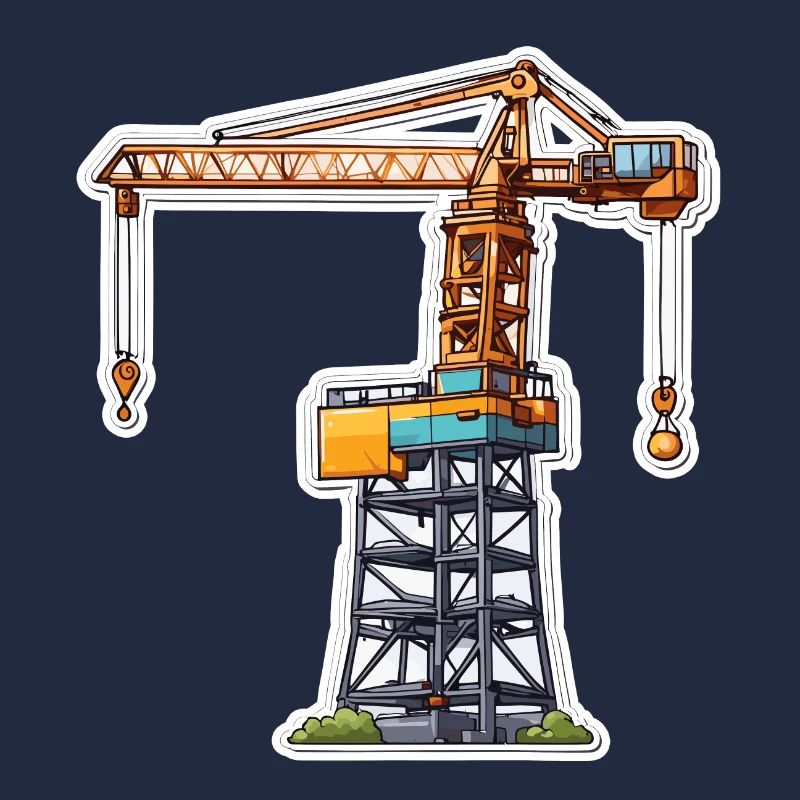 Kran / Baustelle / Seilwinde / Kransystem