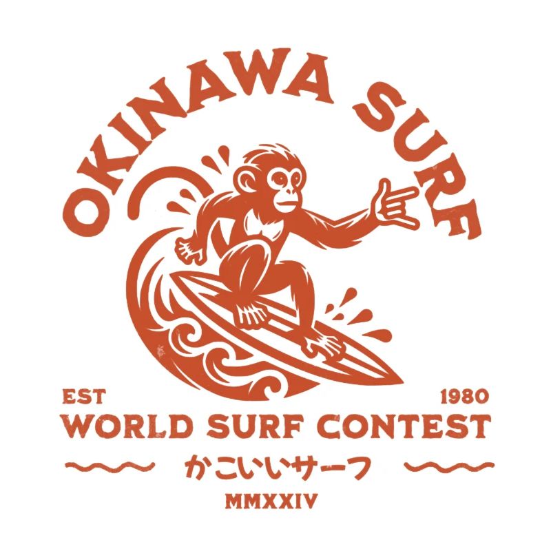 Okinawa Surf Monkey (kakoii surf)